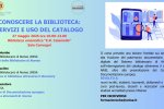 Locandina Conoscere la biblioteca